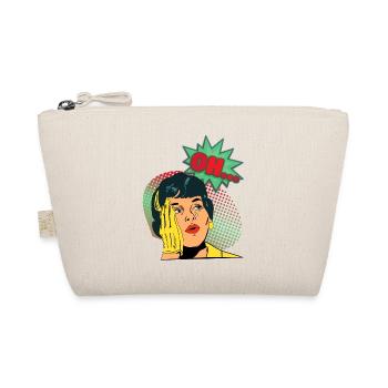 Comic, Comic Strips, Girl, Crying Girl, Saying - Organic Pouch - nature - Front