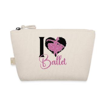 Ballet Dancer Dance Girl Ballerina - Organic Pouch - nature - Front