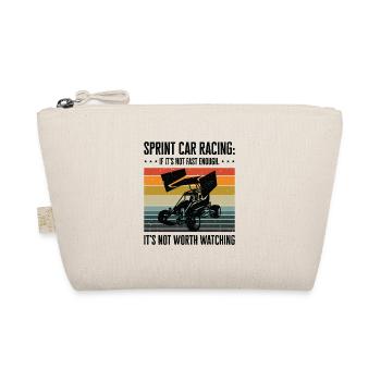 Sprint Car Dirt Track Racing - Organic Pouch - nature - Front
