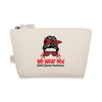 Awareness Heart Disease Heart Health Mom - Organic Pouch - nature - Front