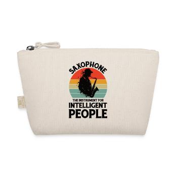 Saxophone Saxophonist Saxophone Music Saxophone Player - Organic Pouch - nature - Front