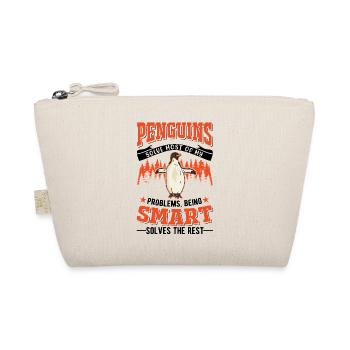 Penguin Gift Penguin - Organic Pouch - nature - Front