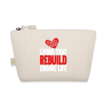 Living That Rebuild Engine Life Retro Surgeon - Bio-Täschchen - Natur - Vorne