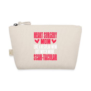 Heart Surgery MOM Regular MOM But SCAR-TACULAR - Organic Pouch - nature - Front