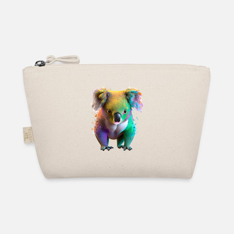 Koala in explosion of colour Organic Pouch