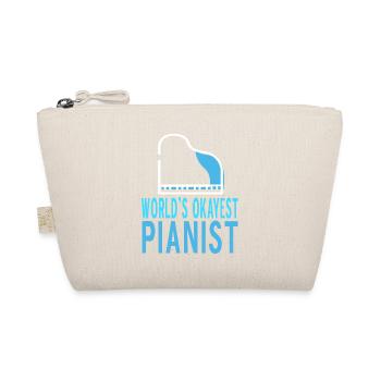 World's Okayest Pianist Retro Funny Pianist - Bio-Täschchen - Natur - Vorne