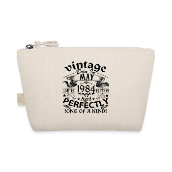 May 1984| Vintage 1984 | born in May - Organic Pouch - nature - Front