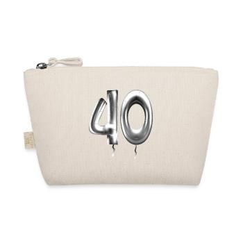 40e anniversaire ballons d’anniversaire ballons d’anniversaire 40 ans - Trousse biologique - nature - Devant