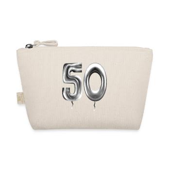 50th birthday balloons birthday balloons 50 years - Organic Pouch - nature - Front