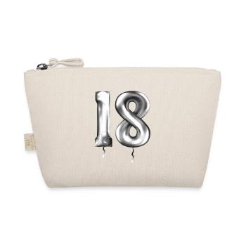 18e anniversaire ballons d’anniversaire 18 ans - Trousse biologique - nature - Devant