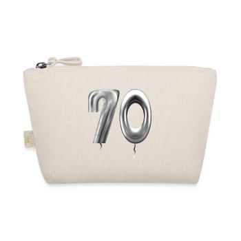 70e anniversaire ballons d’anniversaire 70 ans - Trousse biologique - nature - Devant