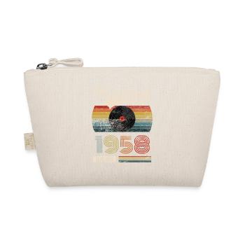 1958 Vintage Birthday Gift Tee Retro Style - Organic Pouch - nature - Front