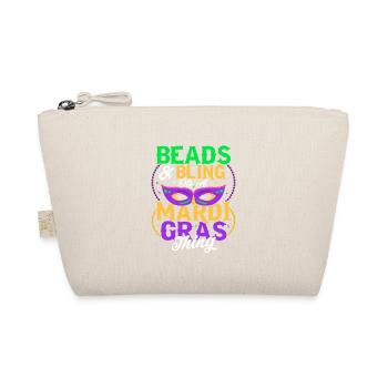 Beads & Bling It's A Mardi Gras Thing Mask Parade - Organic Pouch - nature - Front