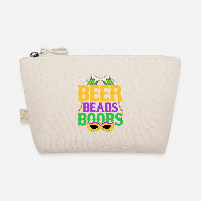 Beer Beads Boobs Mardi Gras Drinking Organic Pouch