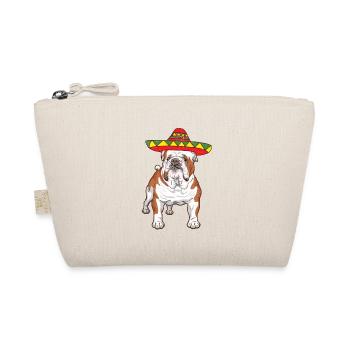 English Bulldog wears Sombrero Cinco De Mayo - Organic Pouch - nature - Front