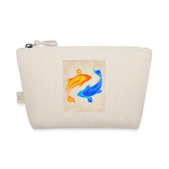 Koi Carp Art Japanese Art Vintage Retro - Organic Pouch - nature - Front