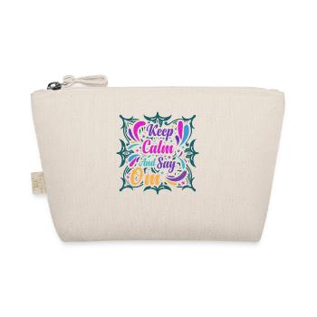 Keep Calm and Say OM Yoga - Bio-Täschchen - Natur - Vorne