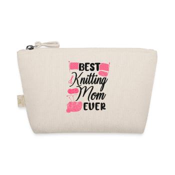 Knitting Knitter Mom Best Knitting - Bio-Täschchen - Natur - Vorne