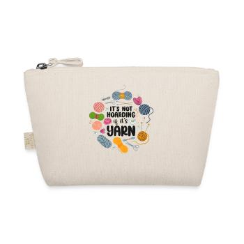 Knitting Knitter It's Not Hoarding - Organic Pouch - nature - Front