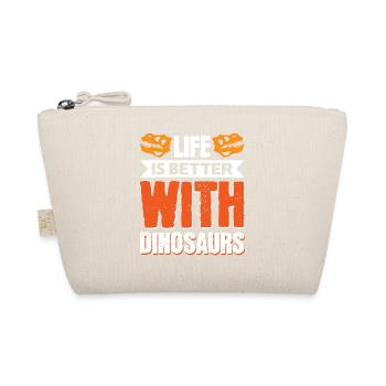 La vie est meilleure avec les dinosaures - Trousse biologique - nature - Devant