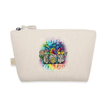 Flower Power Gnomes Tie Dye Peace - Bio-Täschchen - Natur - Vorne