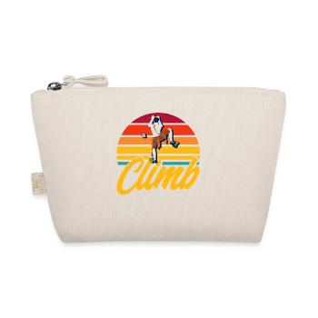 Klettern Felsklettern Geschenk - Bio-Täschchen - Natur - Vorne