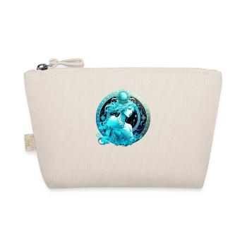 Wear Your Astrology Zodiac Sign with Pride: Aquari - Organic Pouch - nature - Front