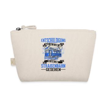 Straßenbahn Geschenk Straßenbahnfahrer Tram S-Bahn - Bio-Täschchen - Natur - Vorne