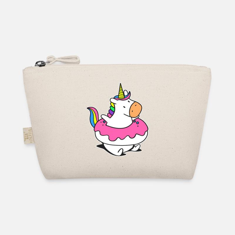 Regenbogen Einhorn Schwimmer Floaty Donut Bio-Täschchen