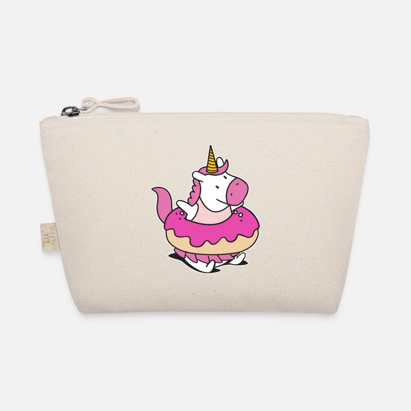 Rainbow Unicorn Float Floaty Donut Organic Pouch