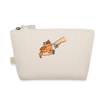 Fresco cat owner who keeps his pet - Organic Pouch - nature - Front