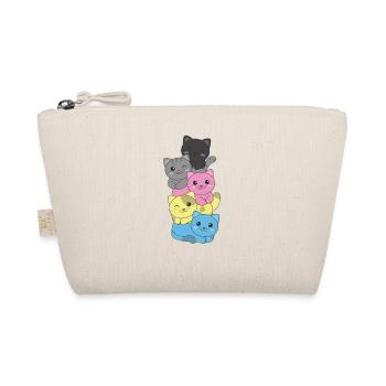 polygenre drapeau fierté LGBTQ mignon chat pile - Trousse biologique - nature - Devant