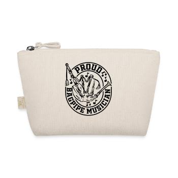 Proud Bagpipe Musician - Bagpiper Bagpipe Player - Organic Pouch - nature - Front
