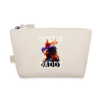 Chicken Daddy Chickens Father's Day Poultry Farmer Rooster - Organic Pouch - nature - Front
