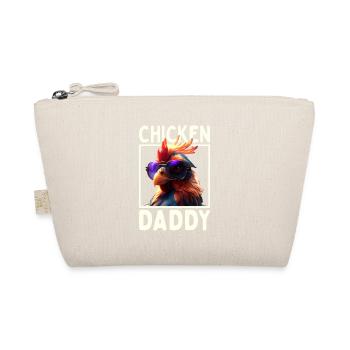 Chicken Daddy Chickens Father's Day Poultry Farmer Rooster - Organic Pouch - nature - Front
