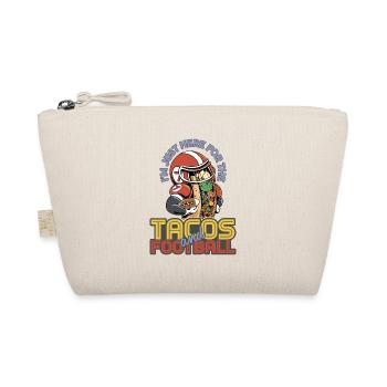 Tacos und American Football - Bio-Täschchen - Natur - Vorne