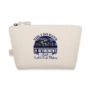 Lustiges Motorrad Geschenk Biker Spruch - Bio-Täschchen - Natur - Vorne