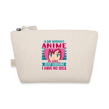 Anime Girl Manga Eyes A Day Without Anime - Organic Pouch - nature - Front