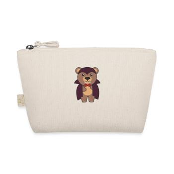 Bear Halloween Cute Devil Kids Vampire Costume - Organic Pouch - nature - Front