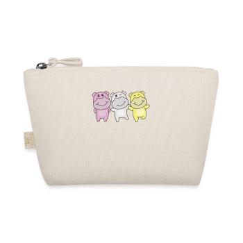 Twink Flag Pride LGBTQ Mignon Hippopotame - Trousse biologique - nature - Devant