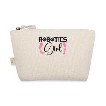 Robot Robotics Engineer Female - Organic Pouch - nature - Front