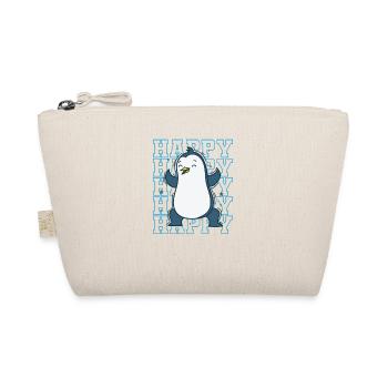 Penguin is Happy Animal Antarctica Bird - Organic Pouch - nature - Front