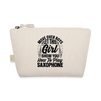 Move Over Boys Let This Girl Show You How To Play - Organic Pouch - nature - Front
