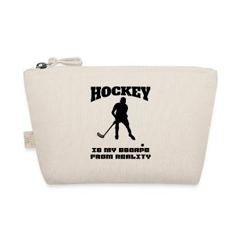 Hockey Geschenk Unihockey Hockeyspieler Feldhockey - Bio-Täschchen - Natur - Vorne