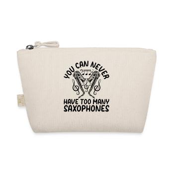 You Can Never Have Too Many Saxophones - Bio-Täschchen - Natur - Vorne