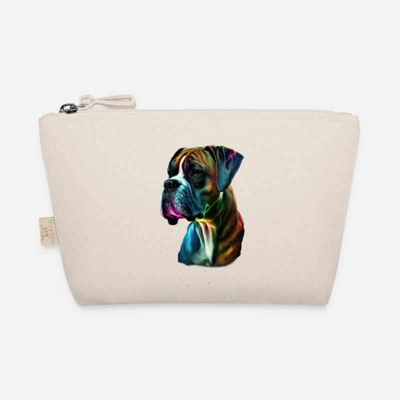 Boxer Hund bunt Bio-Täschchen