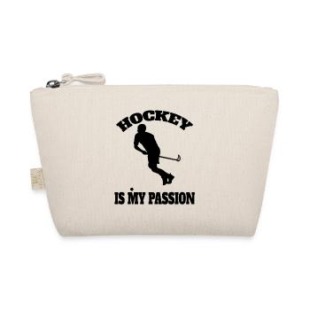 Hockey Geschenk Unihockey Feldhockey Hockeyspieler - Bio-Täschchen - Natur - Vorne