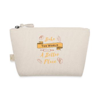 Bake The World A Better Place Cool Baking Lover - Organic Pouch - nature - Front