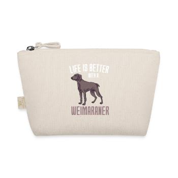 Weimaraner - Bio-Täschchen - Natur - Vorne