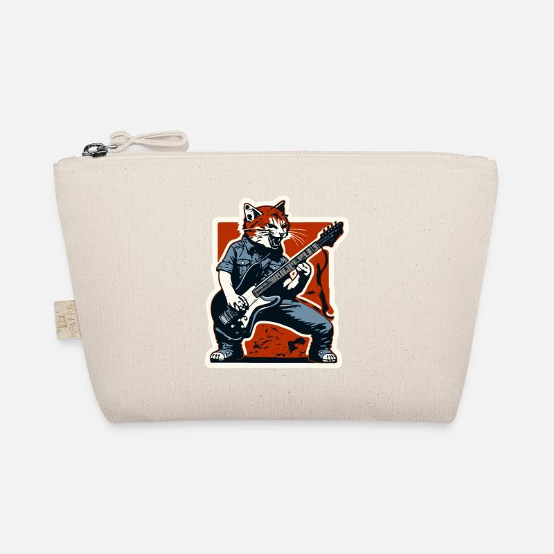 Cat Rage and the Guitar Playing Rock Cat Organic Pouch